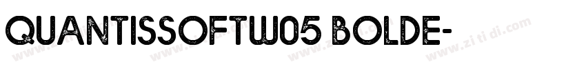 QuantisSoftw05 BoldE字体转换